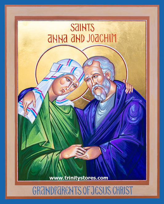 Jul 26 - “Grandparents of Jesus” © icon by Robert Gerwing.