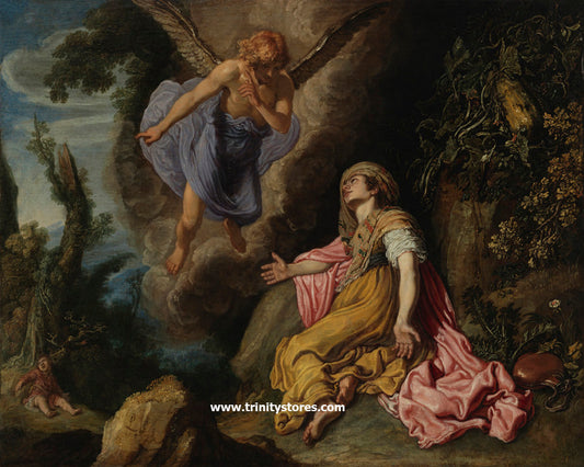 Jul 28 - “Hagar and Angel” by Museum Religious Art Classics.