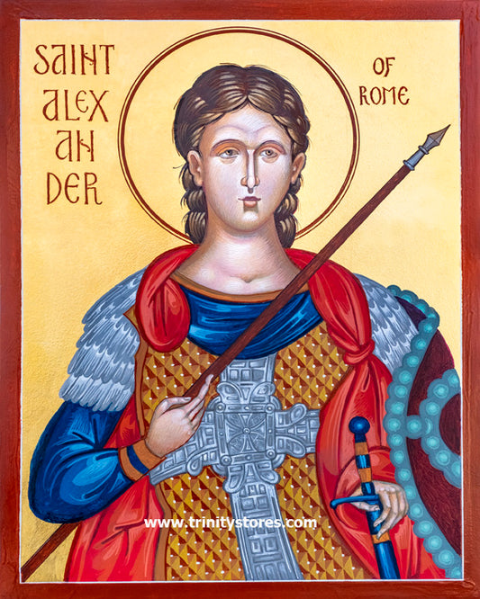 Jun 1 - “St. Alexander of Rome” © icon by Robert Gerwing.