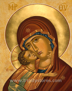 Jun 3 - “Virgin of Vladimir” © icon by Joan Cole