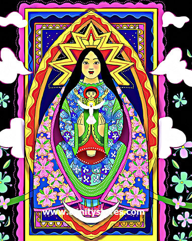 Jun 8 - “Mary, Seat of Eastern Wisdom” © artwork by Br. Mickey McGrath, OSFS.