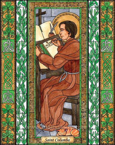 Jun 9 - St. Columba artwork by Brenda Nippert. - trinitystores