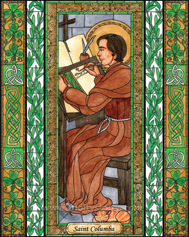 Jun 9 - “St. Columba” © artwork by Brenda Nippert.