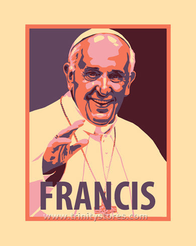 Jun 10 - “Pope Francis” © artwork by Julie Lonneman.