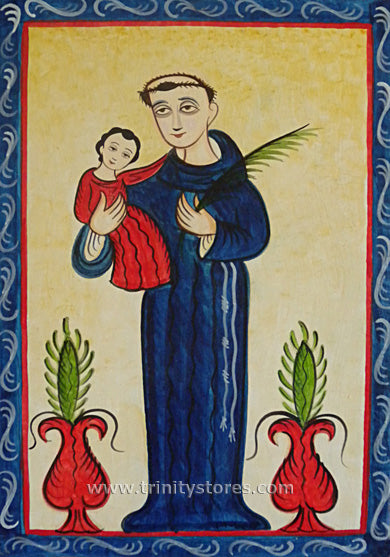 Jun 12 - “St. Anthony of Padua” © artwork by Br. Arturo Olivas, OFS.