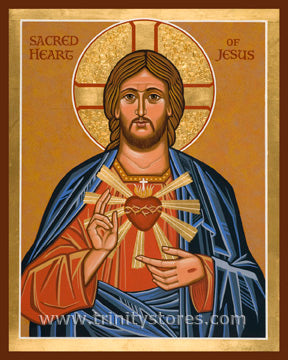 Jun 15 - “Sacred Heart” © icon by Joan Cole.