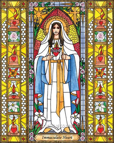 Jun 18 - Immaculate Heart of Mary artwork by Brenda Nippert. - trinitystores