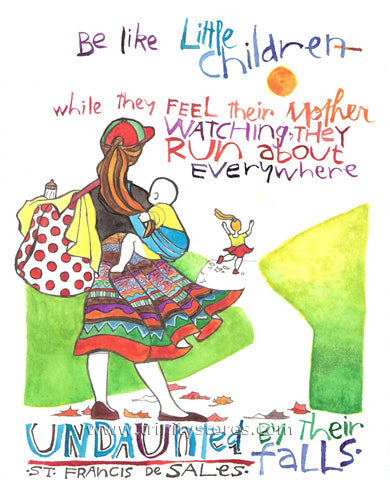 Jun 20 - “Be Like Little Children 2” © artwork by Br. Mickey McGrath, OSFS.