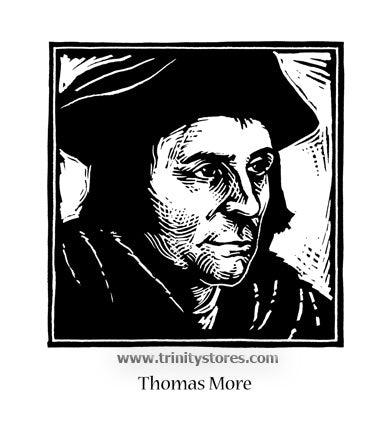 Jun 22 - “St. Thomas More” © artwork by Julie Lonneman.