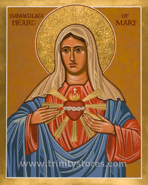 Jun 24 - “Immaculate Heart of Mary” © icon by Joan Cole.