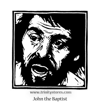 Jun 24 - “St. John the Baptist” © artwork by Julie Lonneman.