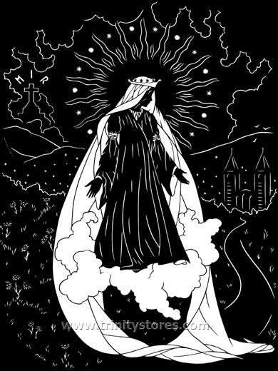 Jun 25 - Our Lady of Medjugorje - silhouette art by Dan Paulos.