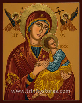 Jun 27 - “Our Lady of Perpetual Help - Virgin of Passion” © icon by Joan Cole.