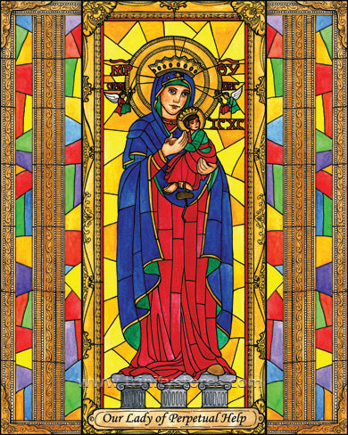 Jun 27 - “Our Lady of Perpetual Help” © artwork by Brenda Nippert.