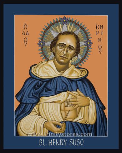 Mar 2 - Bl. Henry Suso icon by Lewis Williams, OFS. - trinitystores