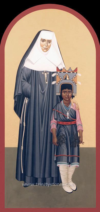 Mar 3 - St. Katharine Drexel icon by Br. Robert Lentz, OFM. - trinitystores