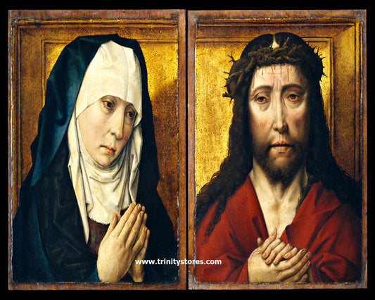 Mar 10 - “Mourning Mary - Man of Sorrows” by Museum Religious Art Classics.