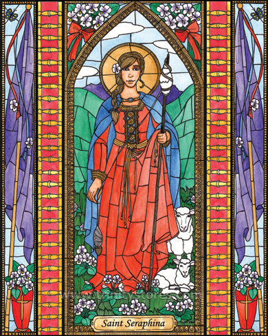 Mar 12 - “St. Seraphina” © artwork by Brenda Nippert.