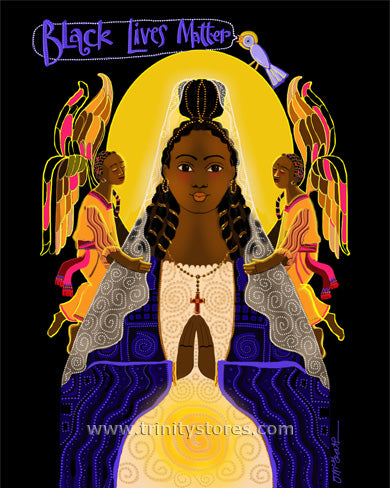 Mar 13 - “Black Lives Matter Madonna” © artwork by Br. Mickey McGrath, OSFS.