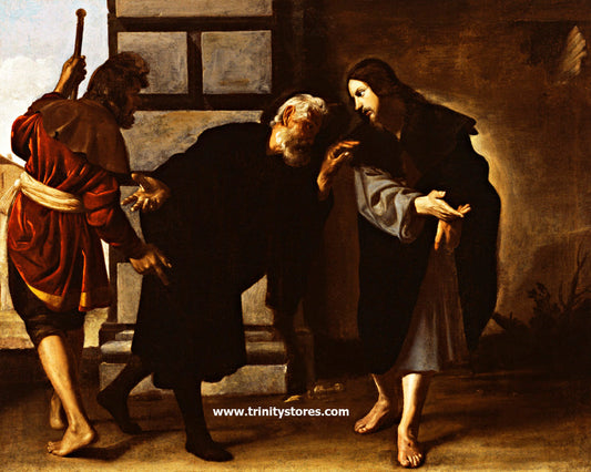 Mar 13 - “Christ and Two Followers on Road to Emmaus” by Museum Religious Art Classics.