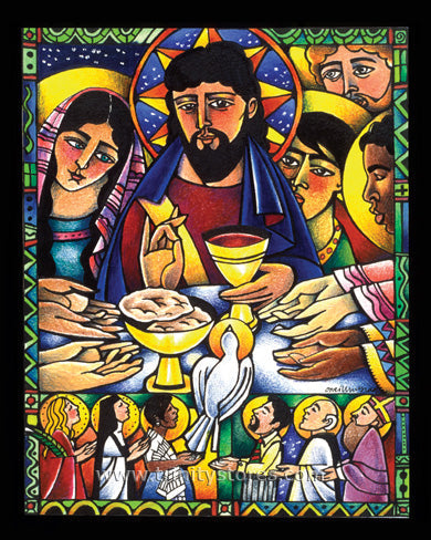 Mar 16 - “Gospel Feast” © artwork by Br. Mickey McGrath, OSFS.&nbsp;