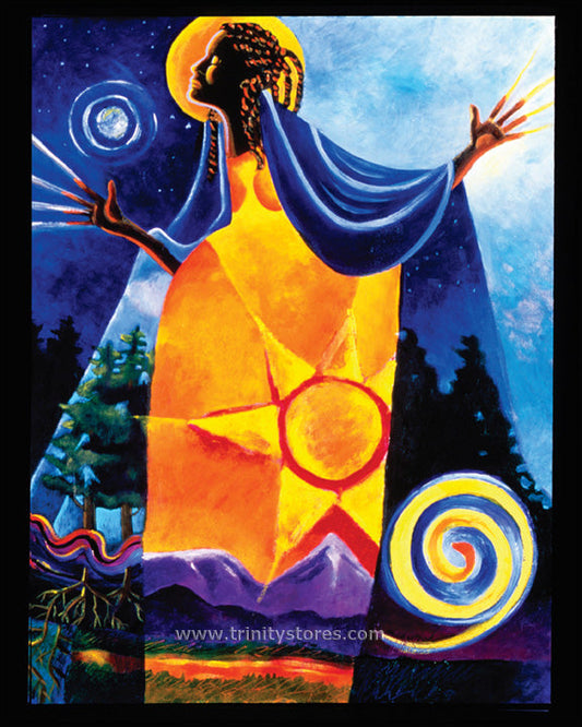 Mar 22 - “Queen of Heaven, Mother of Earth” © artwork by Br. Mickey McGrath, OSFS.