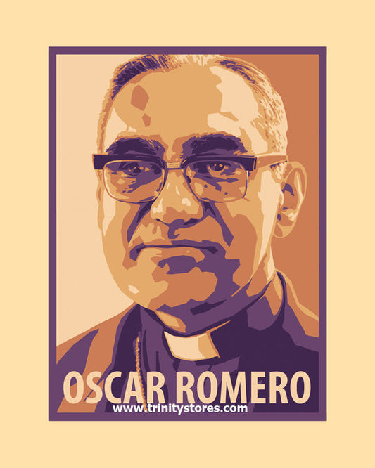 Mar 24 - “St. Oscar Romero” © artwork by Julie Lonneman.