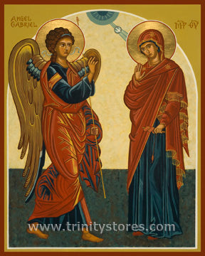 Mar 25 - “Annunciation” © icon by Joan Cole.