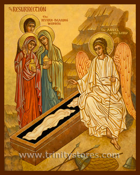 Mar 31 - “Resurrection - Myrrh Bearing Women” © icon by Joan Cole.