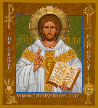 May 6 - “Jesus Christ - Eternal High Priest” © icon by Joan Cole
