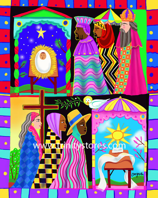 May 09 - “Three Wise Women and Three Wise Men” © artwork by Br. Mickey McGrath, OSFS.