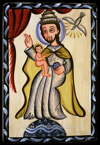 May 10 - “Holy Trinity” © retablos art by Br. Arturo Olivas, OFS.