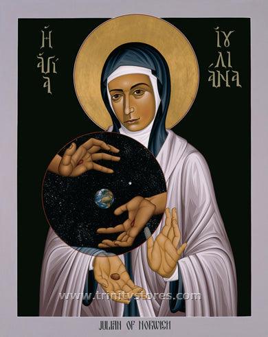 May 12 - “Dame Julian's Hazelnut” © icon by Br. Robert Lentz, OFM. - trinitystores