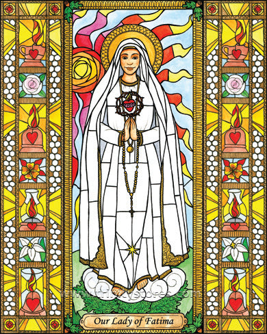 May 13 - “Our Lady of Fatima” © artwork by Brenda Nippert.