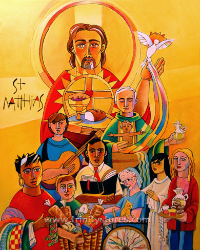 May 14 - “St. Matthias the Apostle” © artwork by Br. Mickey McGrath, OSFS