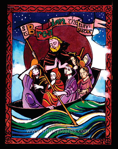 May 16 - “St. Brendan the Navigator” © artwork by Br. Mickey McGrath, OSFS.
