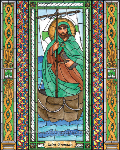May 16 - “St. Brendan” © artwork by Brenda Nippert.