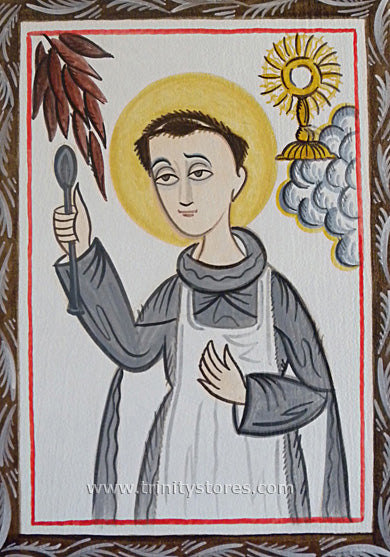 May 17 - “St. Pascal Baylon” © retablos art by Br. Arturo Olivas, OFS.