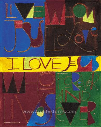 May 17 - “I Love Jesus” © artwork by Br. Mickey McGrath, OSFS. - trinitystores