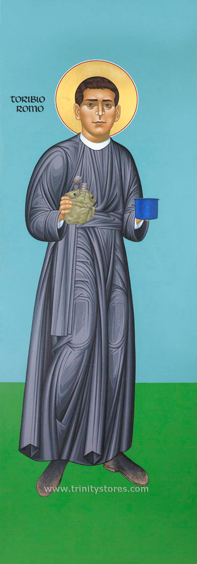 May 21 - “St. Toribio Romo” © icon by Br. Robert Lentz, OFM.