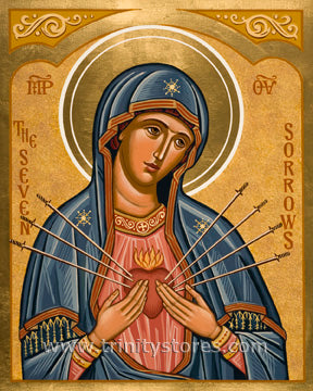 May 25 - “Seven Sorrows” © icon by Joan Cole.