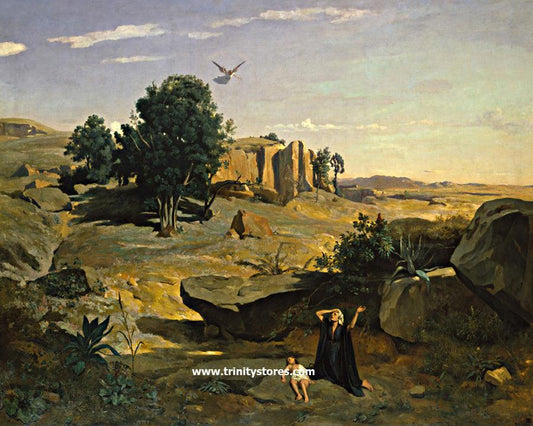 Nov 1 - Hagar in the Wilderness by Museum Religious Art Classics. - trinitystores