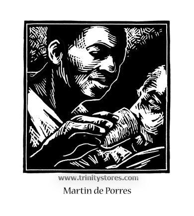 Nov 2 - St. Martin de Porres artwork by Julie Lonneman. - trinitystores