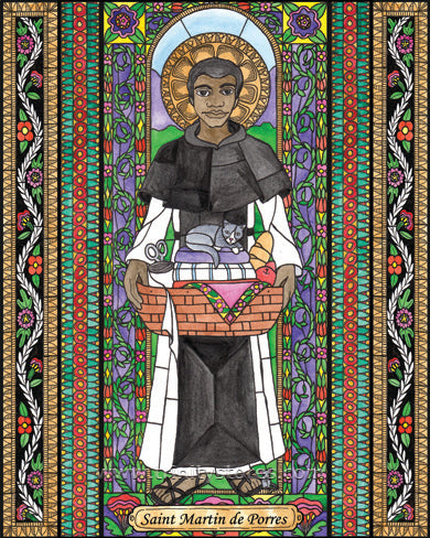 Nov 3 - “St. Martin de Porres” © artwork by Brenda Nippert.