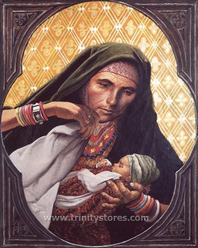 Nov 5 - St. Elizabeth, Mother of John the Baptizer artwork by Louis Glanzman. - trinitystores