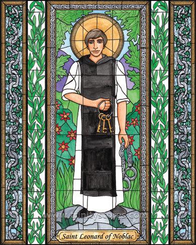 Nov 6 - St. Leonard of Noblac artwork by Brenda Nippert - trinitystores