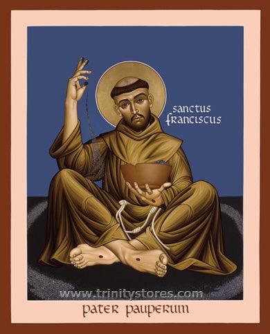 Nov 7 - St. Francis, Father of the Poor icon by Br. Robert Lentz, OFM. - trinitystores