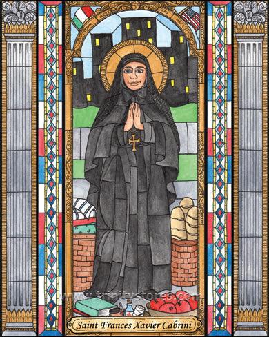 Nov 13 - St. Frances Xavier Cabrini artwork by Brenda Nippert. - trinitystores