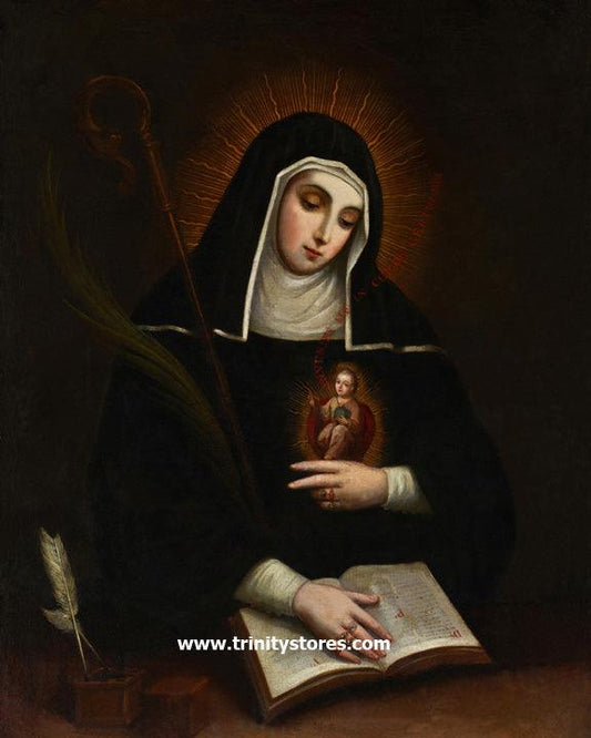 Nov 16 - St. Gertrude by Museum Religious Art Classics. - trinitystores