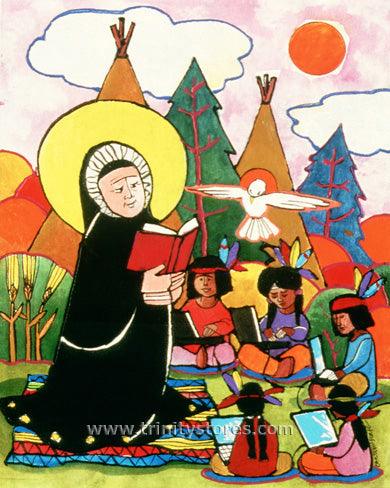 Nov 18 - St. Rose Duchesne artwork by Br. Mickey McGrath, OSFS. - trinitystores